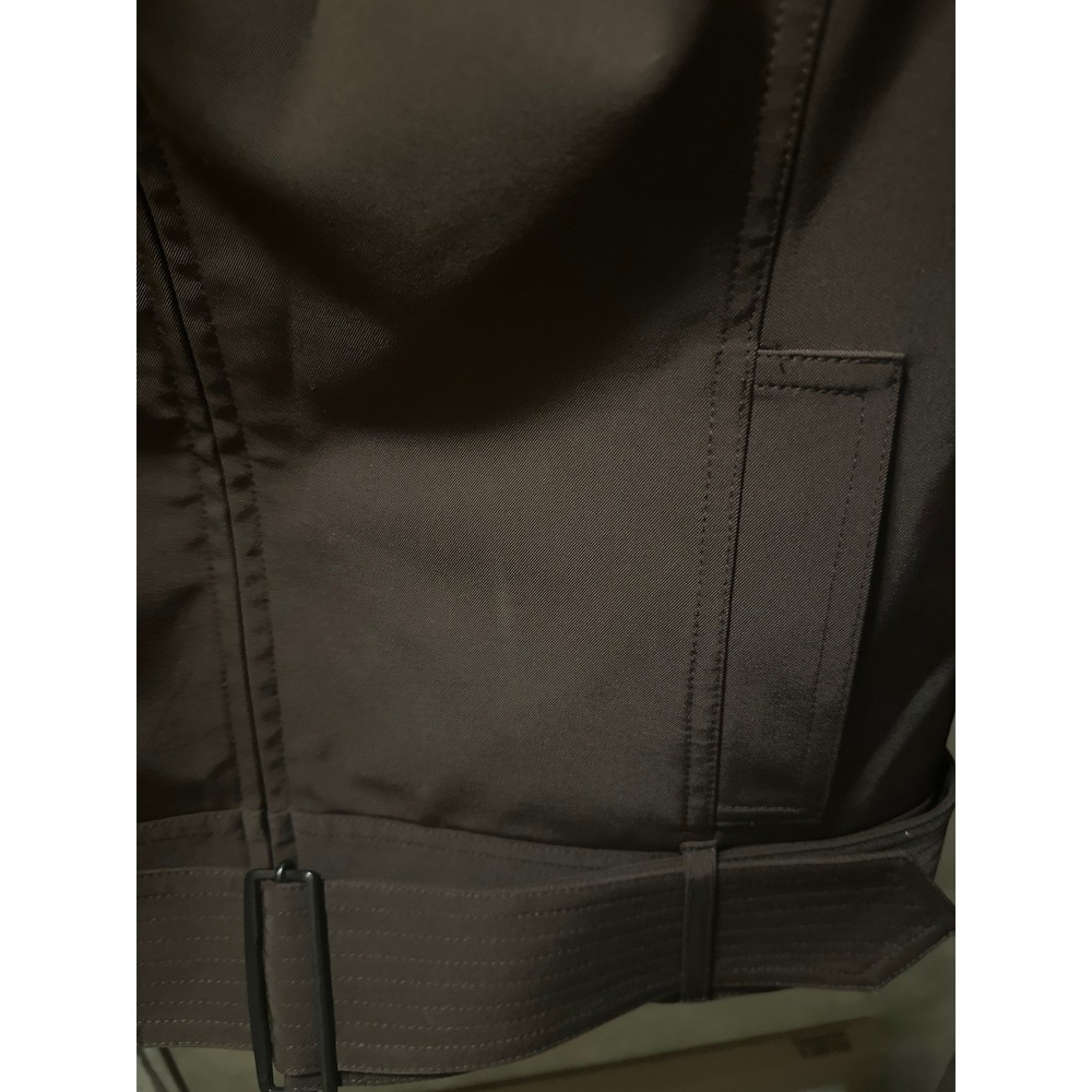Jenne Maac Vintage Brown Zip Up Belted Jacket Mock Neck Made in USA Size M 8 - Picture 3 of 7
